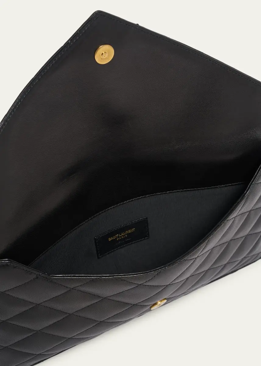 Saint Laurent Paris Pouch in Lambskin Leather | Thumbnail 4