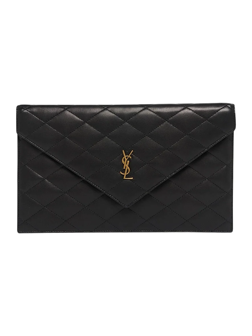 Saint Laurent Paris Pouch in Lambskin Leather