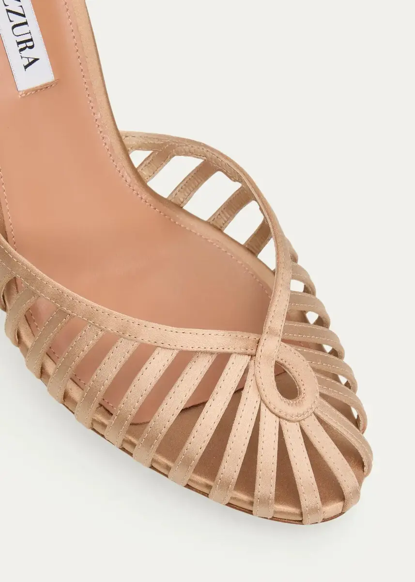 Aquazzura 85mm Sweet Surrender Satin Caged Pumps | Thumbnail 5 Aquazzura 85mm Sweet Surrender Satin Caged Pumps | Thumbnail 5