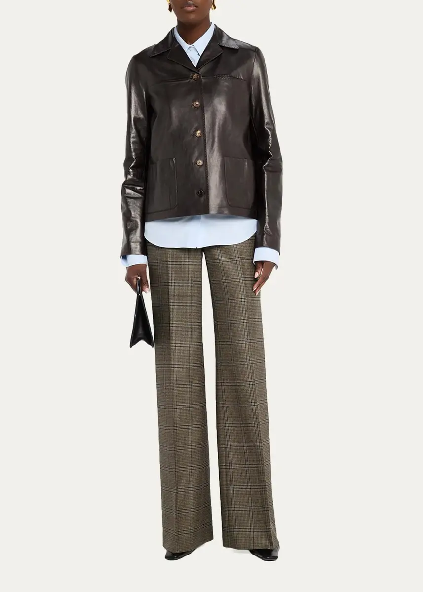 Lafayette 148 New York Pleated-Sleeve Cotton Shirt | Thumbnail 2 Lafayette 148 New York Pleated-Sleeve Cotton Shirt | Thumbnail 2
