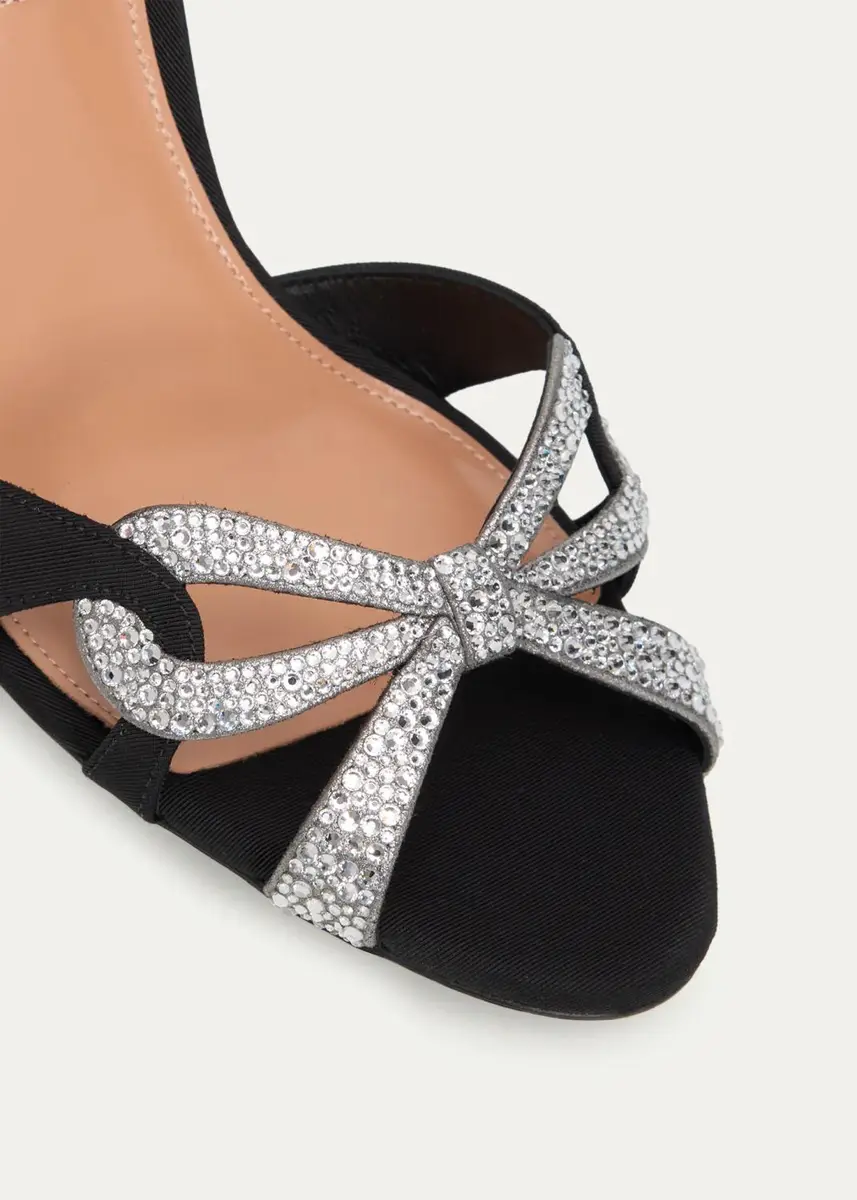 Aquazzura 85mm Crystal Ribbon Kiss Slingback Sandals | Thumbnail 5 Aquazzura 85mm Crystal Ribbon Kiss Slingback Sandals | Thumbnail 5
