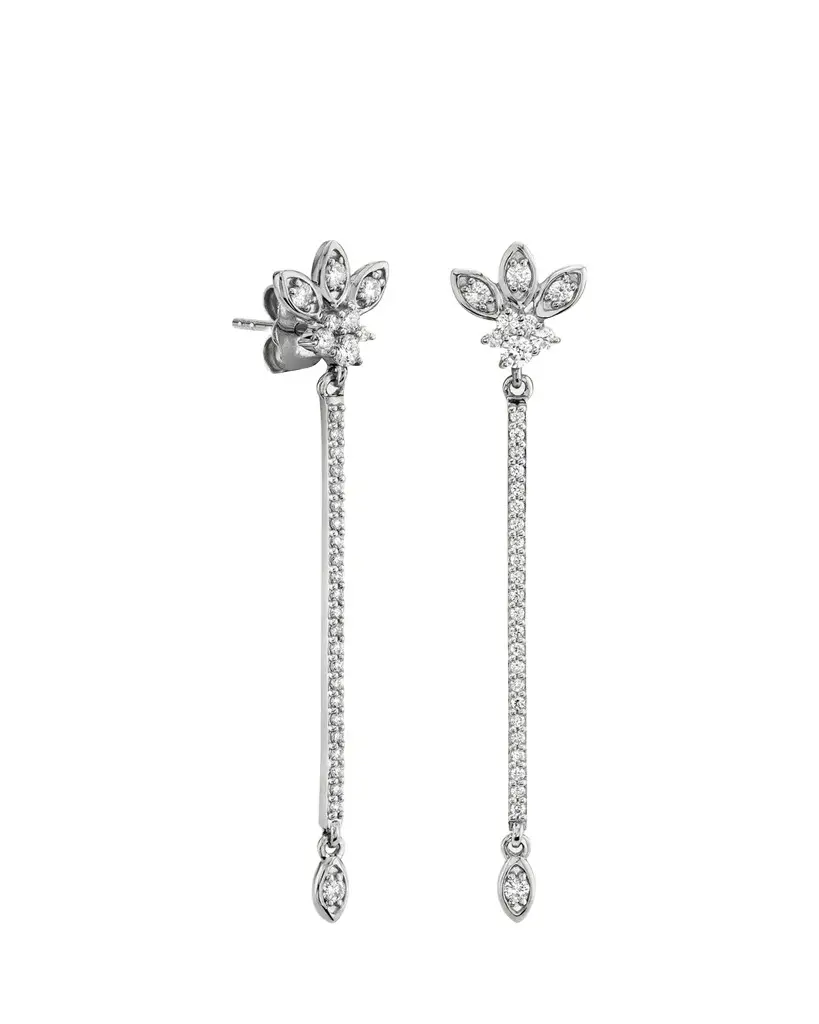 Sydney Evan 14K White Gold & 0.39 TCW Diamond Marquise Drop Earrings | Image 1 Sydney Evan 14K White Gold & 0.39 TCW Diamond Marquise Drop Earrings | Image 1