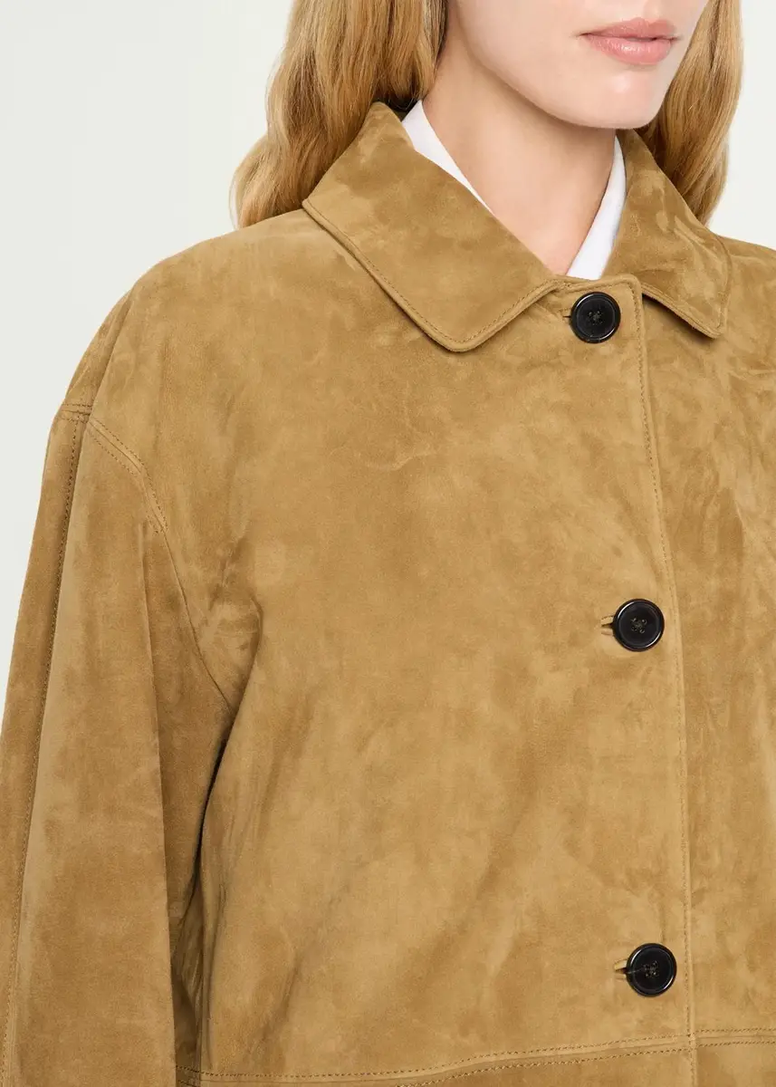 The Row Damir Suede Single-Breasted Car Coat | Thumbnail 5 The Row Damir Suede Single-Breasted Car Coat | Thumbnail 5