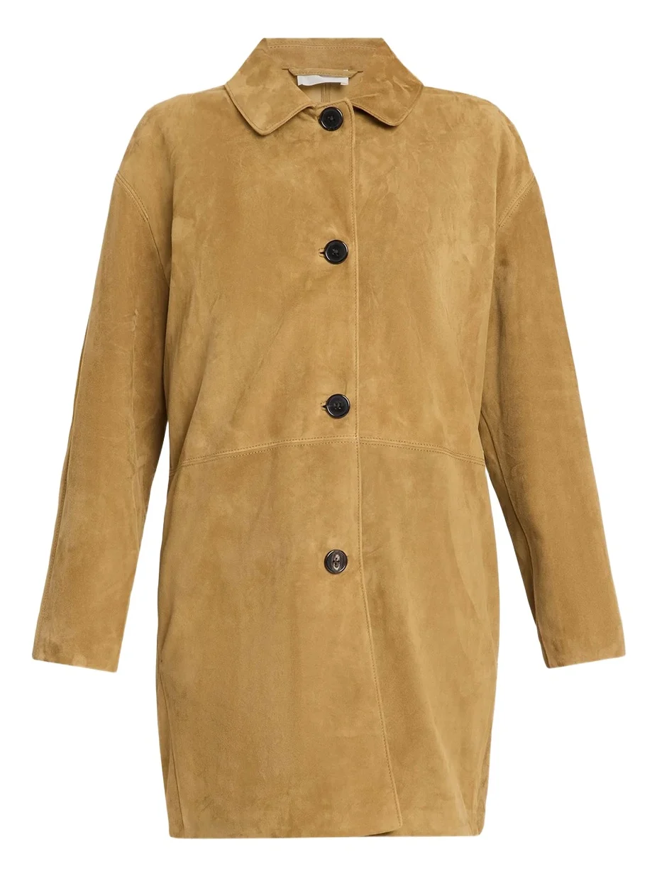 Damir Suede Single-Breasted Car Coat