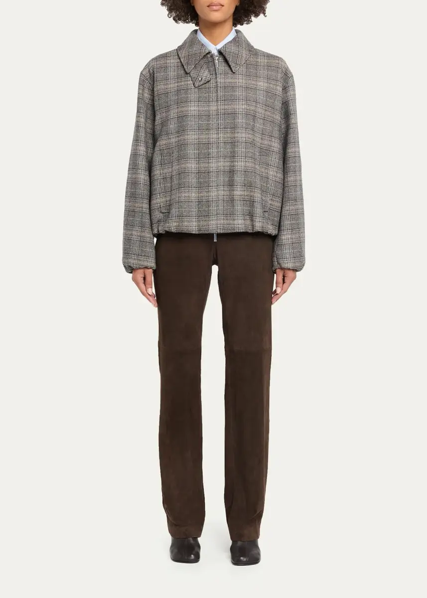 Lafayette 148 New York Bond Slim-Fit Suede Pants | Thumbnail 2 Lafayette 148 New York Bond Slim-Fit Suede Pants | Thumbnail 2