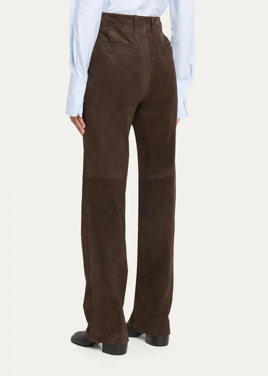 Lafayette 148 New York Bond Slim-Fit Suede Pants | Thumbnail 3 Lafayette 148 New York Bond Slim-Fit Suede Pants | Thumbnail 3