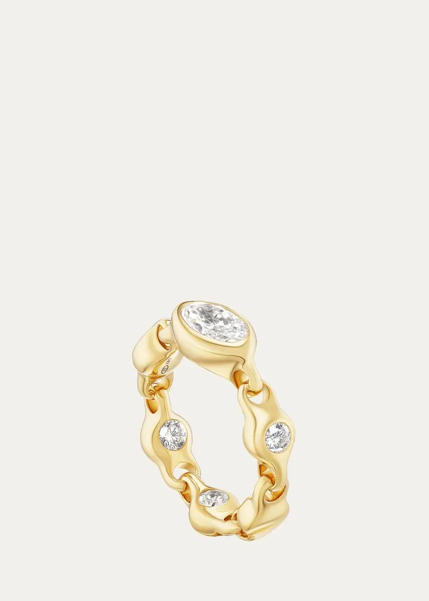 Uniform Object 18K Yellow Gold Diamond Supernova Ring | Thumbnail 2