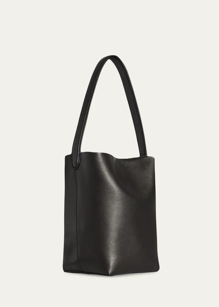 The Row Park Small North-South Tote Bag in Waxed Leather | Thumbnail 2 The Row Park Small North-South Tote Bag in Waxed Leather | Thumbnail 2