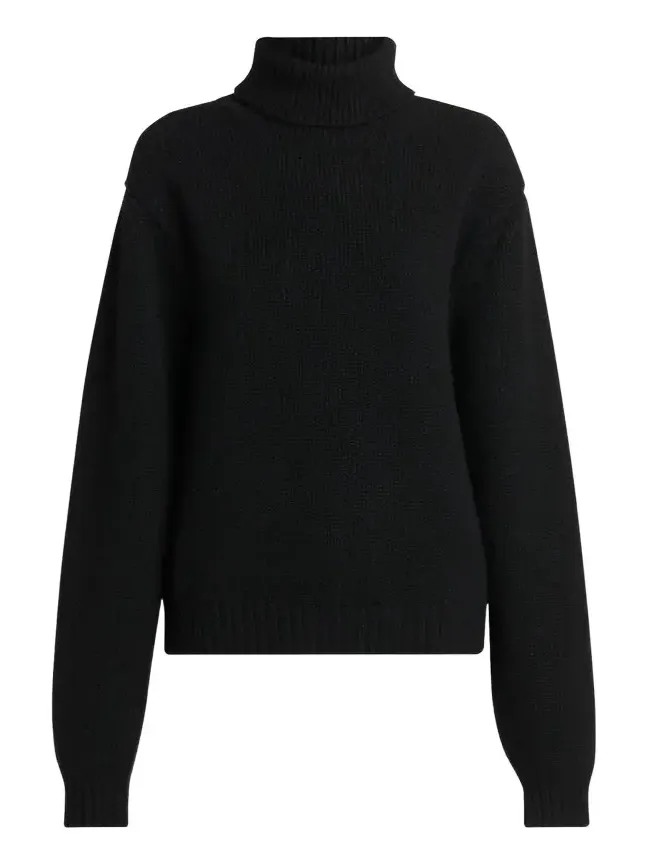 Wool-Cashmere-Mohair Chunky Knit Turtleneck Sweater Wool-Cashmere-Mohair Chunky Knit Turtleneck Sweater