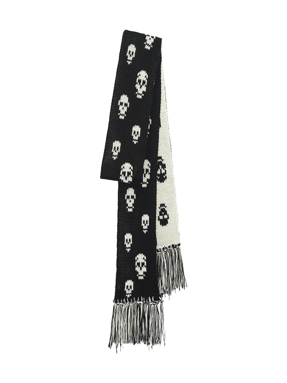 Skull Knit Cotton Tricot Scarf Skull Knit Cotton Tricot Scarf