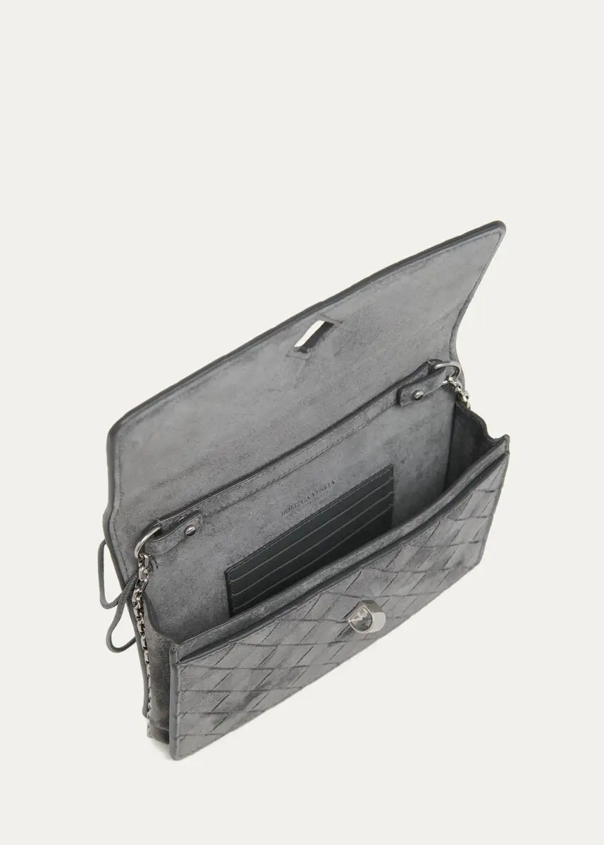 Bottega Veneta Andiamo Suede Wallet-On-Chain | Thumbnail 4 Bottega Veneta Andiamo Suede Wallet-On-Chain | Thumbnail 4