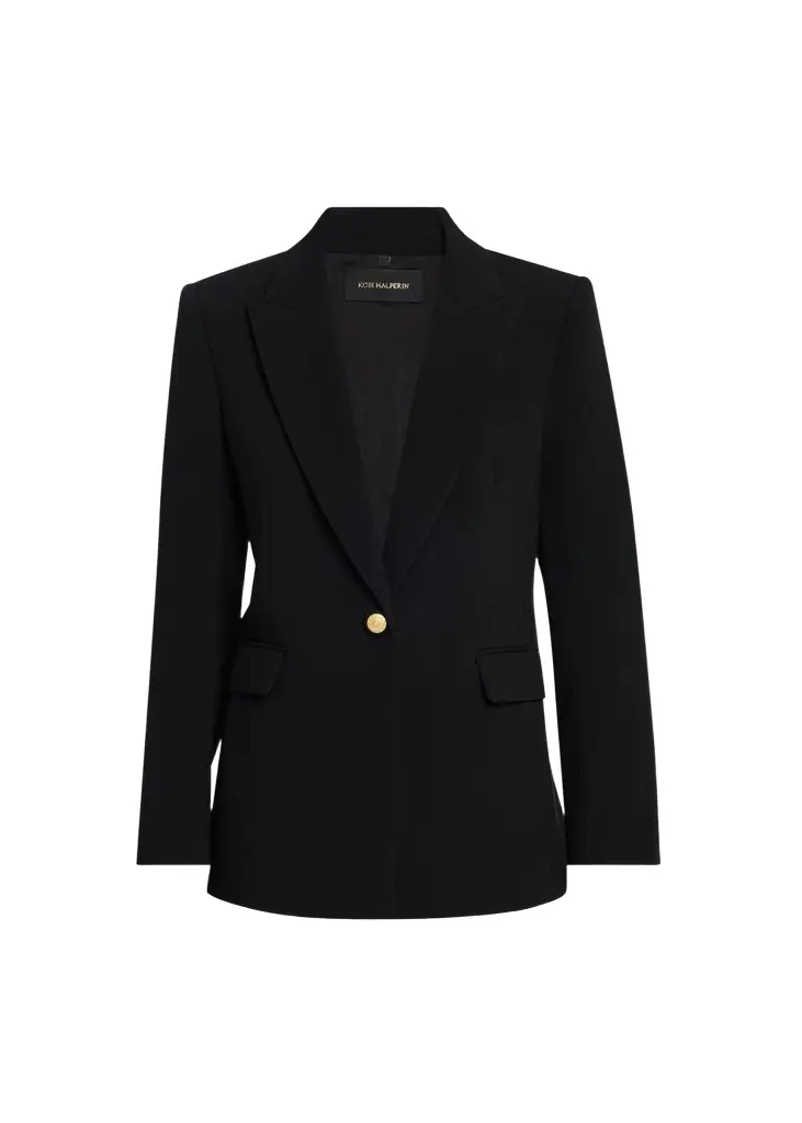 Kobi Halperin Rue Single-Button Crepe Jacket | Image 1 Kobi Halperin Rue Single-Button Crepe Jacket | Image 1