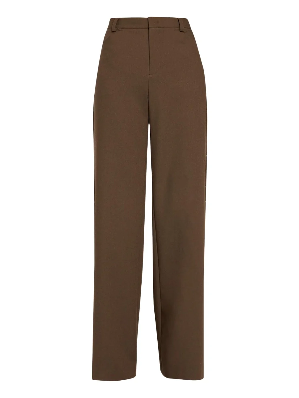 Studded Mid-Rise Wide-Leg Trousers Studded Mid-Rise Wide-Leg Trousers