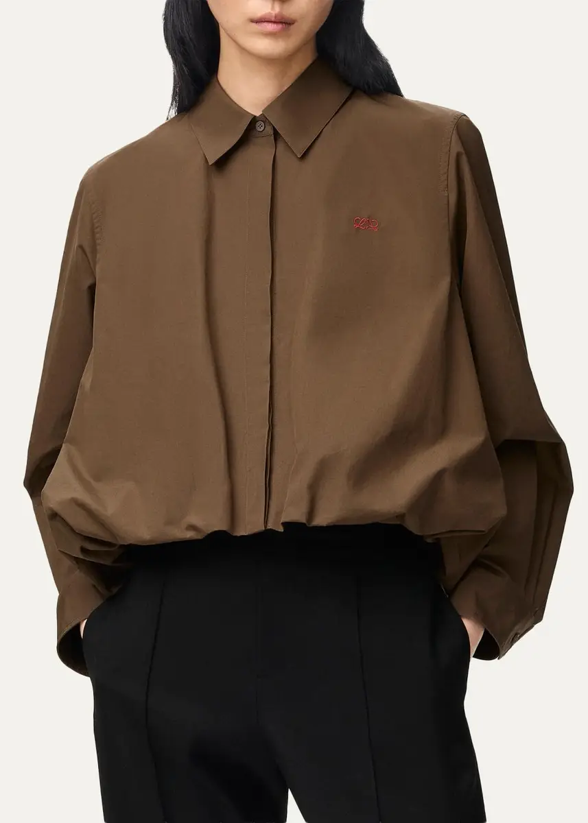 Loewe Logo Cotton-Blend Shirt | Thumbnail 4 Loewe Logo Cotton-Blend Shirt | Thumbnail 4