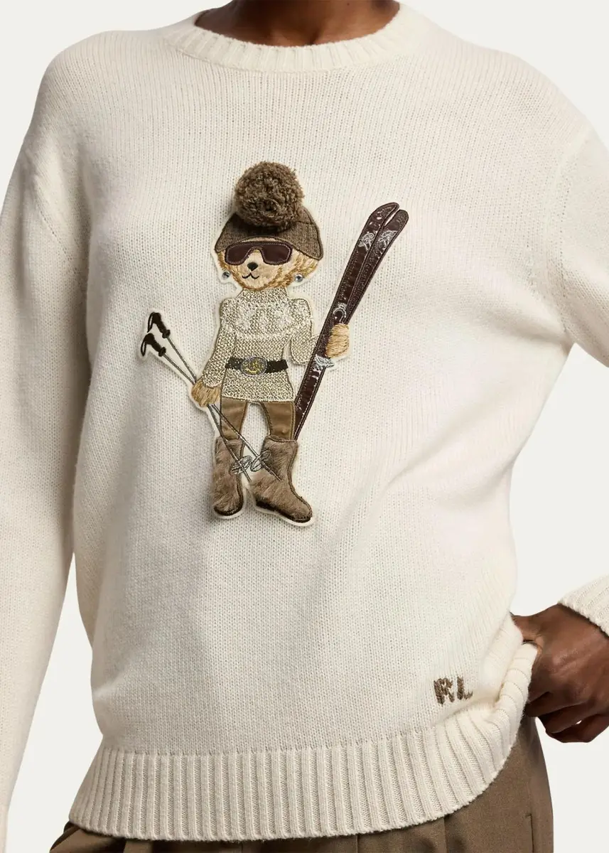 Ralph Lauren Collection Holiday Polo Bear Cashmere Sweater | Thumbnail 5 Ralph Lauren Collection Holiday Polo Bear Cashmere Sweater | Thumbnail 5