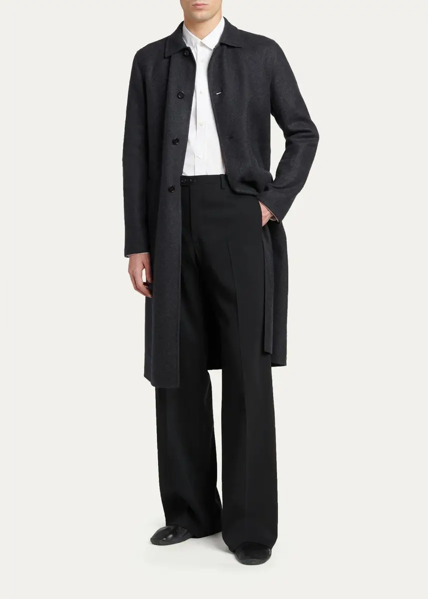 Jil Sander Men's Cotton Relaxed Fit Button-Front Shirt | Thumbnail 2 Jil Sander Men's Cotton Relaxed Fit Button-Front Shirt | Thumbnail 2