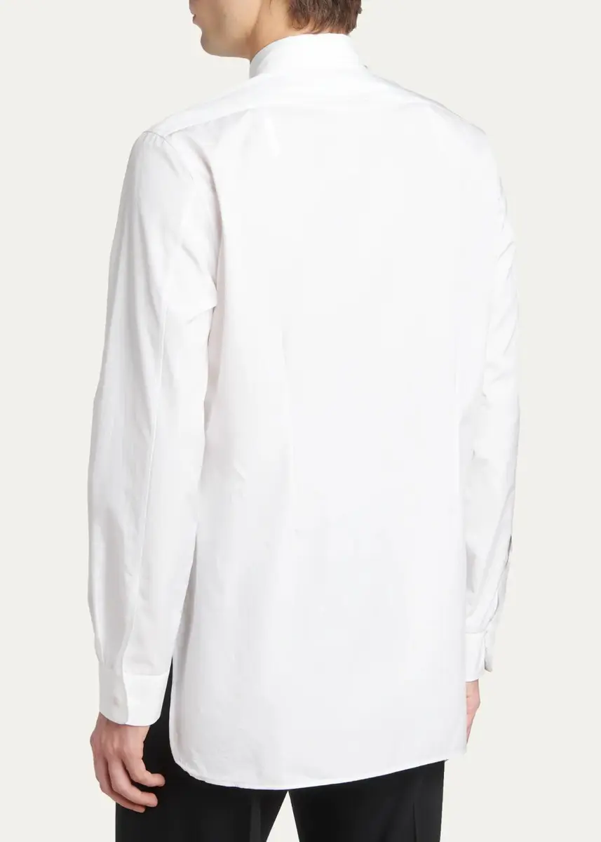 Jil Sander Men's Cotton Relaxed Fit Button-Front Shirt | Thumbnail 3 Jil Sander Men's Cotton Relaxed Fit Button-Front Shirt | Thumbnail 3
