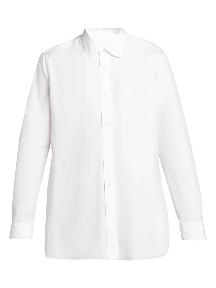 Men's Cotton Relaxed Fit Button-Front Shirt Men's Cotton Relaxed Fit Button-Front Shirt