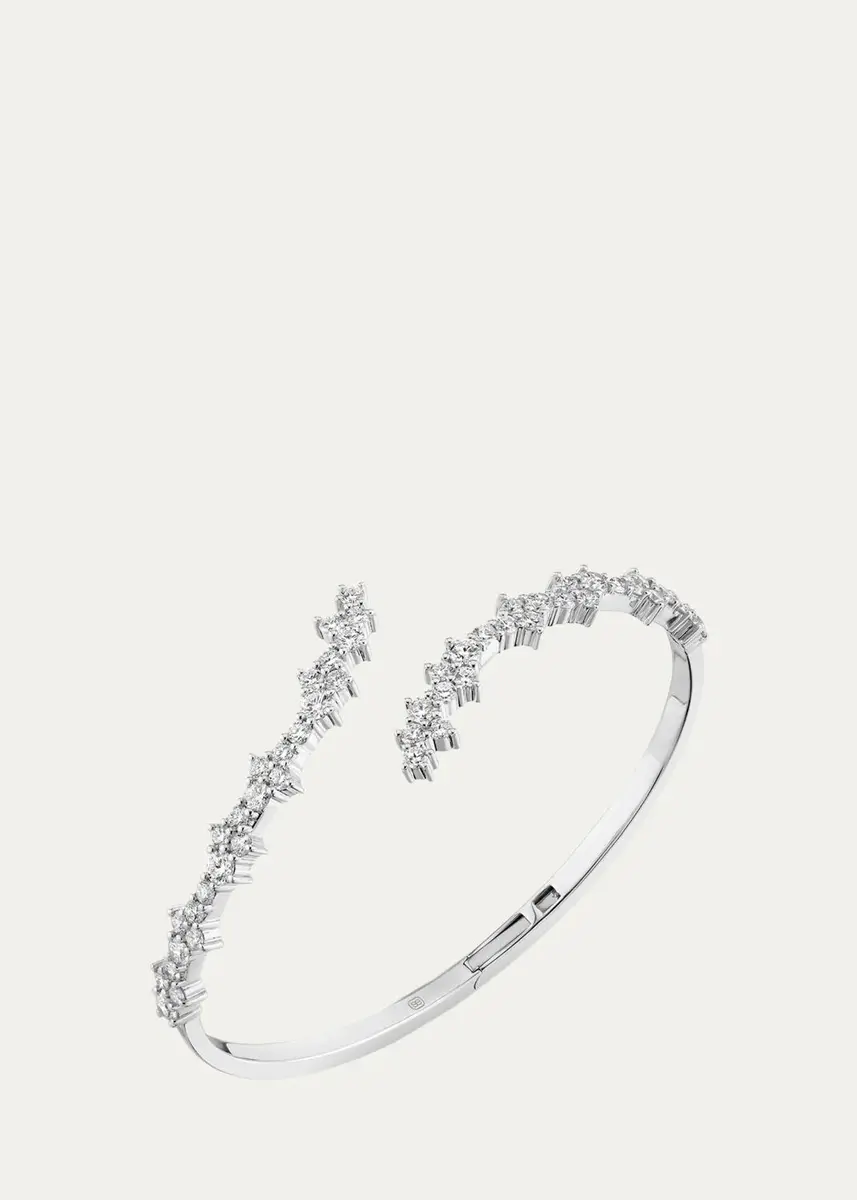 Sydney Evan 14K Yellow Gold Diamond Cocktail Wrap Hinge Bangle | Thumbnail 2 Sydney Evan 14K Yellow Gold Diamond Cocktail Wrap Hinge Bangle | Thumbnail 2