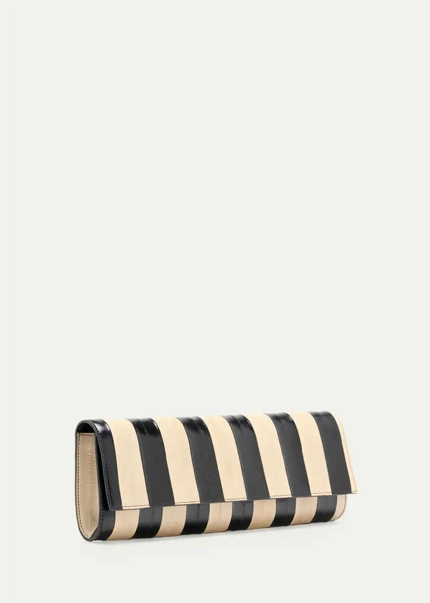 Proenza Schouler Hex Striped Eel Leather Clutch Bag | Thumbnail 2 Proenza Schouler Hex Striped Eel Leather Clutch Bag | Thumbnail 2