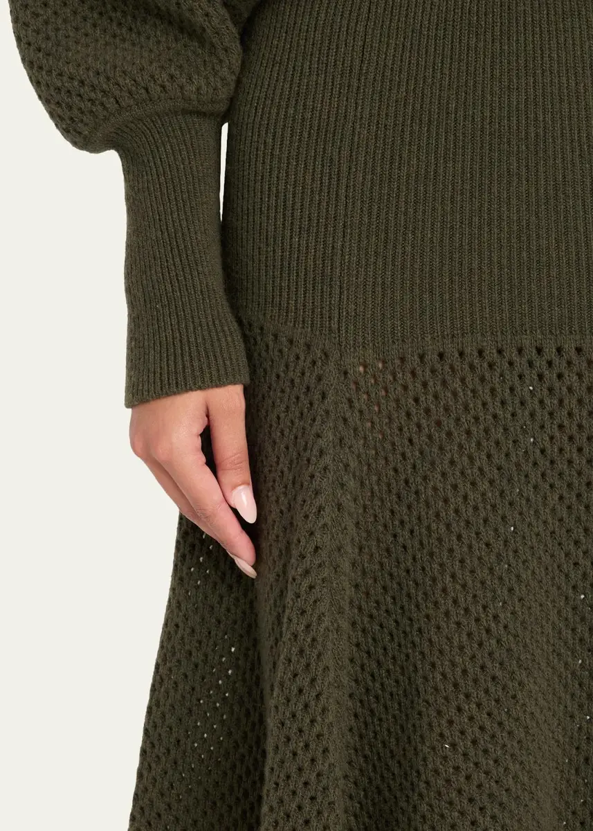 Ulla Johnson Lucia Wool Open Knit Midi Skirt | Thumbnail 5 Ulla Johnson Lucia Wool Open Knit Midi Skirt | Thumbnail 5