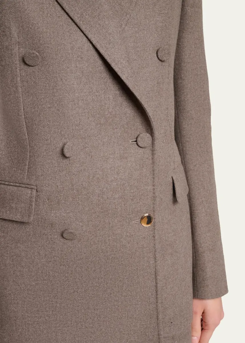 Gabriela Hearst Gavin Wool-Cashmere Flannel Double-Breasted Blazer Jacket | Thumbnail 5 Gabriela Hearst Gavin Wool-Cashmere Flannel Double-Breasted Blazer Jacket | Thumbnail 5