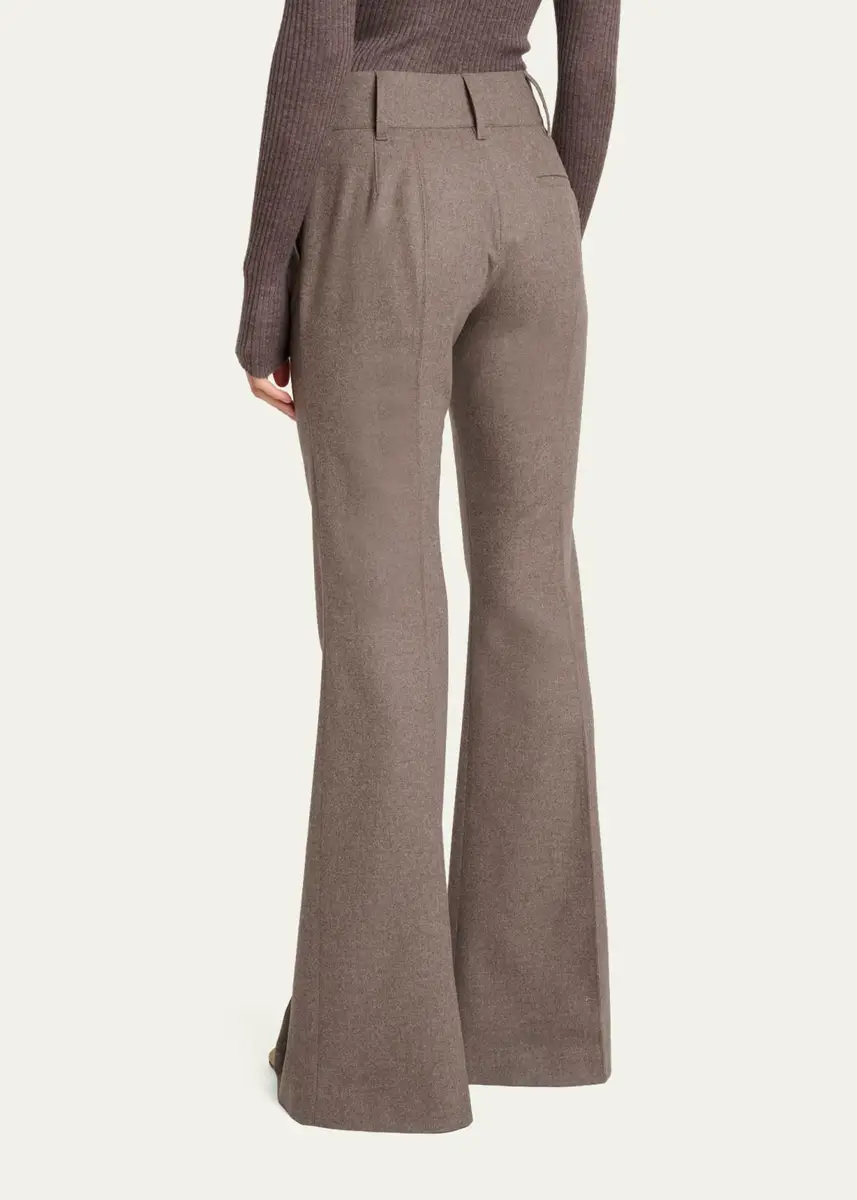Gabriela Hearst Rhein Wool-Cashmere Flannel Flare Pants | Thumbnail 3 Gabriela Hearst Rhein Wool-Cashmere Flannel Flare Pants | Thumbnail 3