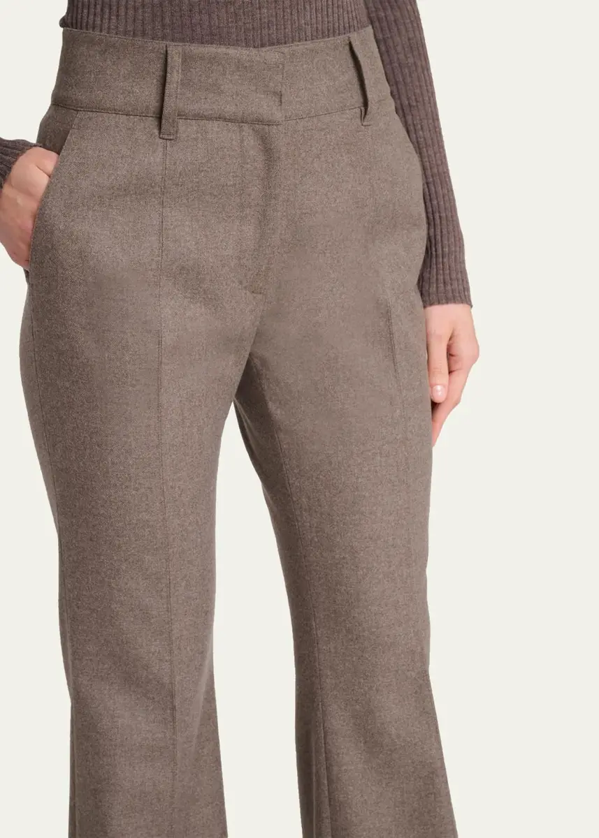 Gabriela Hearst Rhein Wool-Cashmere Flannel Flare Pants | Thumbnail 5 Gabriela Hearst Rhein Wool-Cashmere Flannel Flare Pants | Thumbnail 5