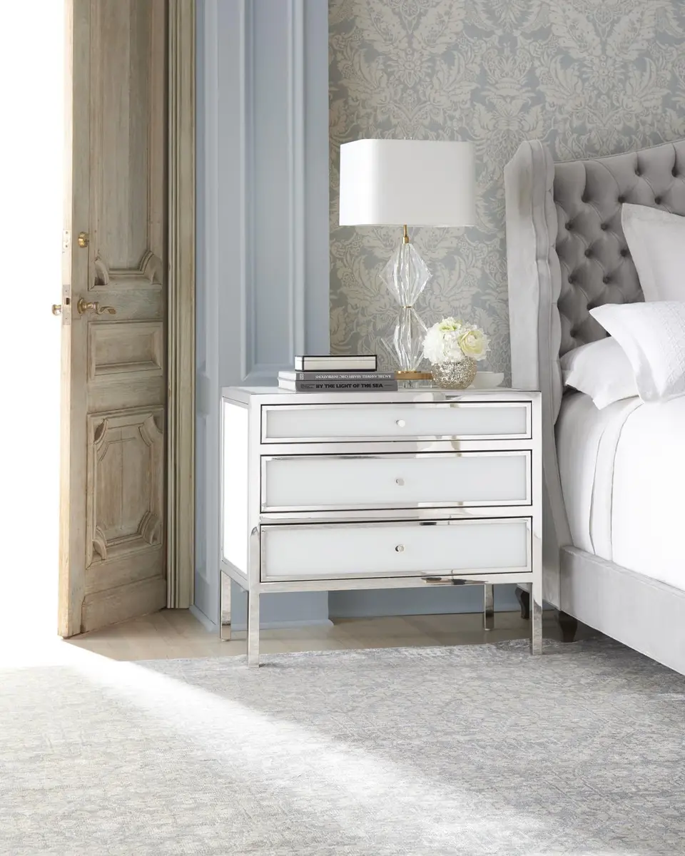 Bernhardt Interiors Darcey 3-Drawer Nightstand | Thumbnail 5 Bernhardt Interiors Darcey 3-Drawer Nightstand | Thumbnail 5