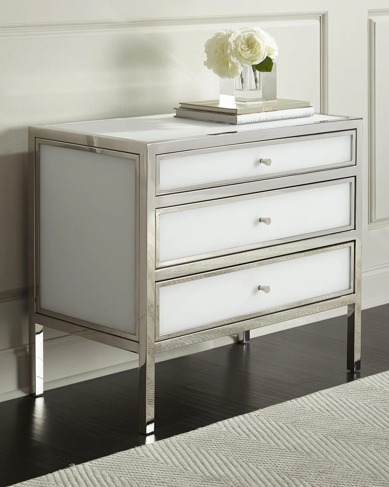 Bernhardt Interiors Darcey 3-Drawer Nightstand