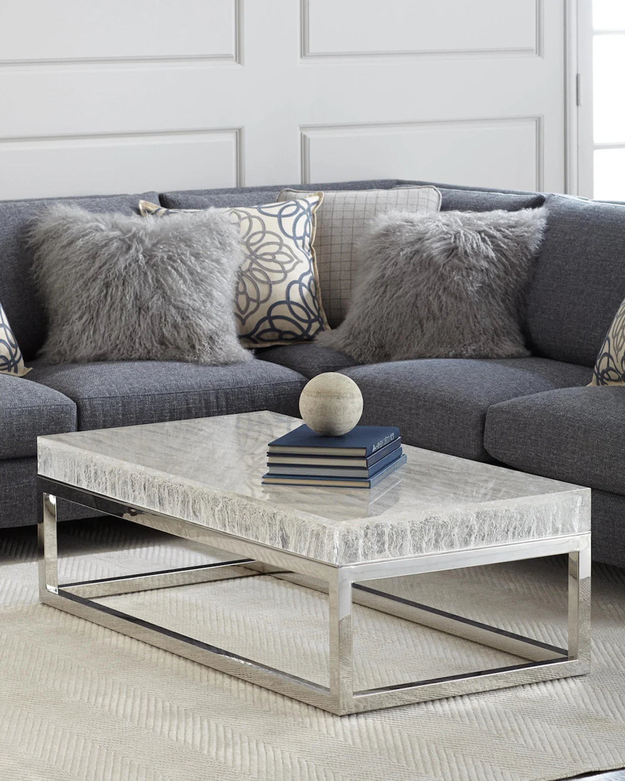 Bernhardt Interiors Elsa Arctic Coffee Table