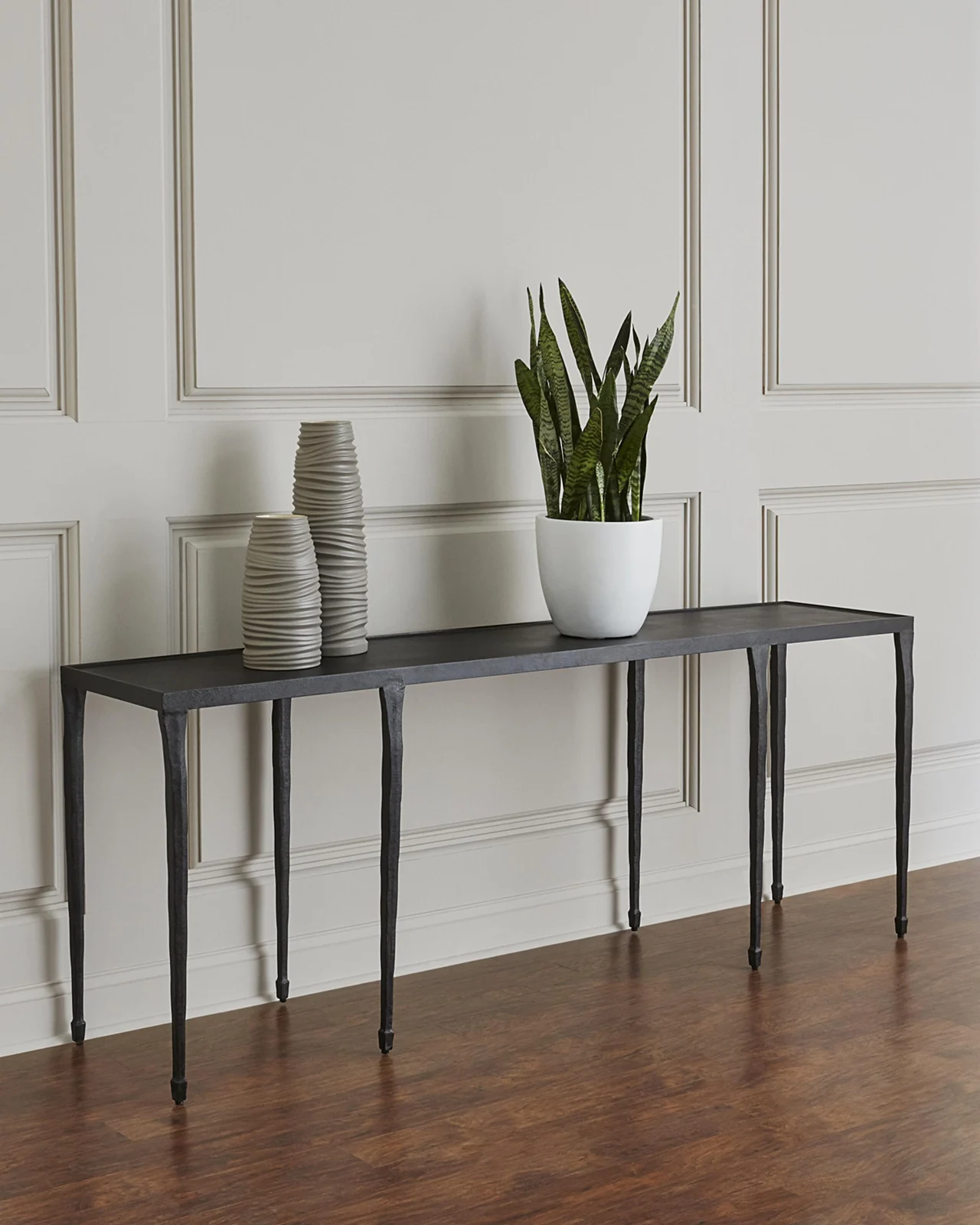Bernhardt Interiors Halden Wrought Iron Console Table