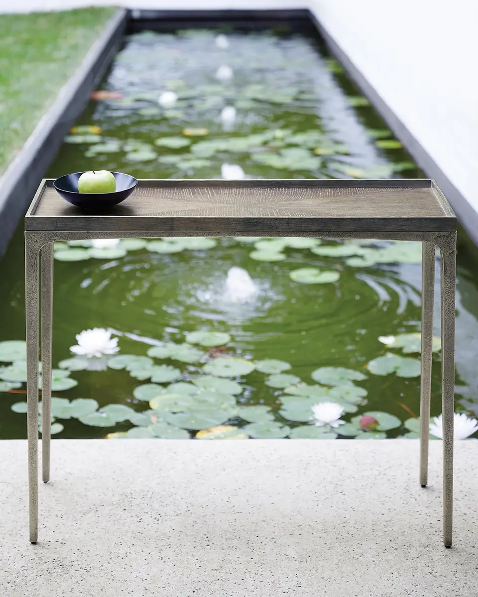 Bernhardt Linea Textured Graphite Sofa Table | Thumbnail 2 Bernhardt Linea Textured Graphite Sofa Table | Thumbnail 2