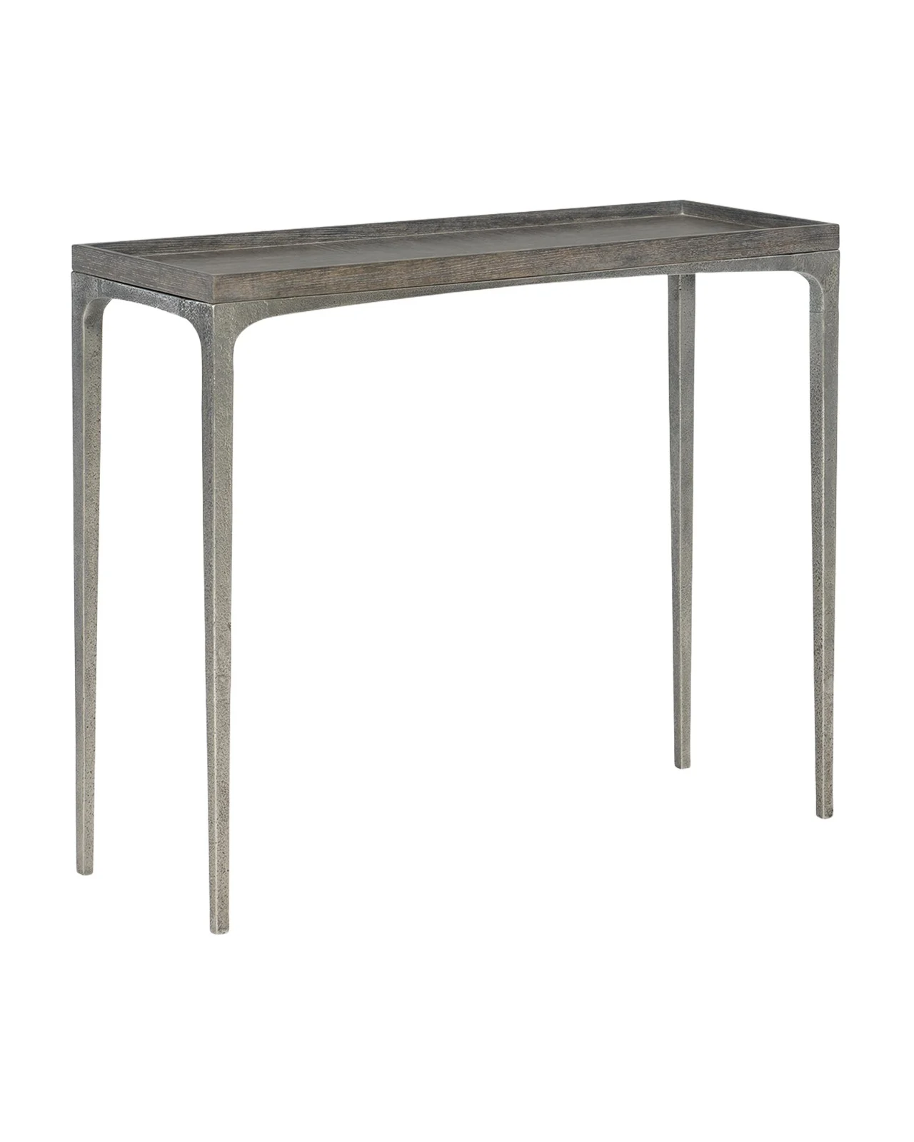 Bernhardt Linea Textured Graphite Sofa Table