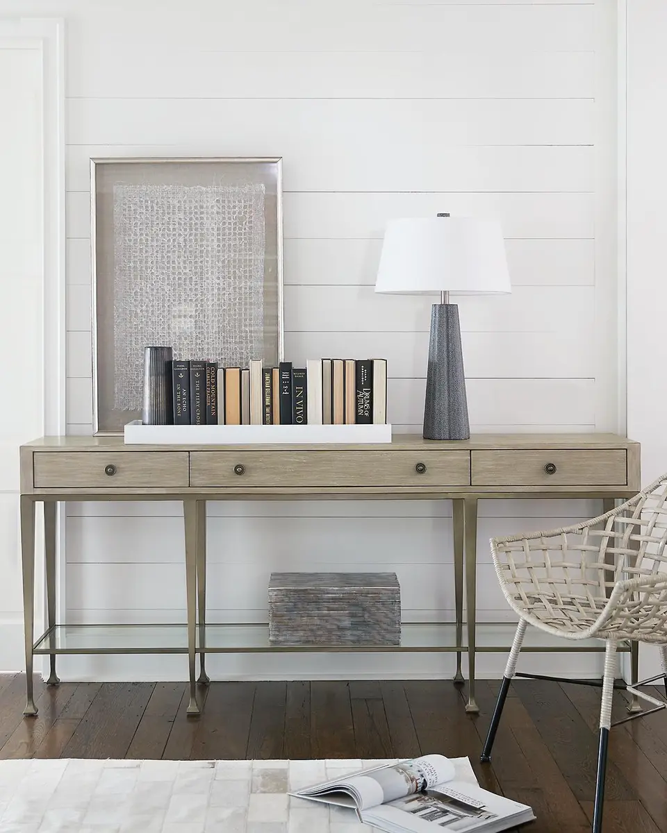Bernhardt Santa Barbara Metal Base Console Table | Thumbnail 2 Bernhardt Santa Barbara Metal Base Console Table | Thumbnail 2