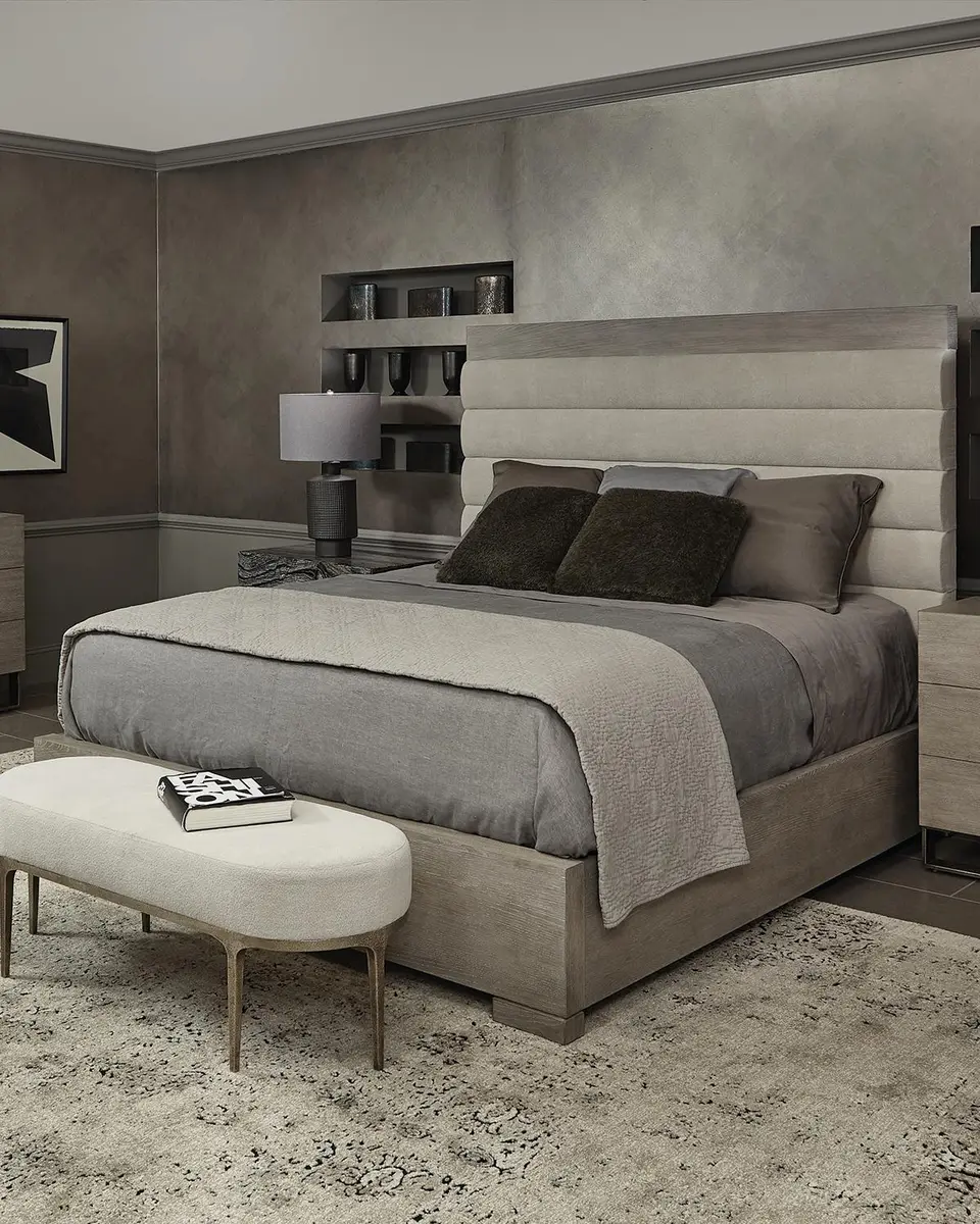 Bernhardt Linea Channel-Tufted King Bed | Thumbnail 4 Bernhardt Linea Channel-Tufted King Bed | Thumbnail 4