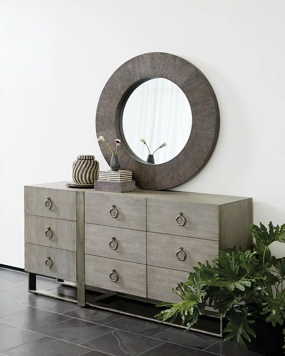 Bernhardt Linea Round Mirror | Image 1 Bernhardt Linea Round Mirror | Image 1