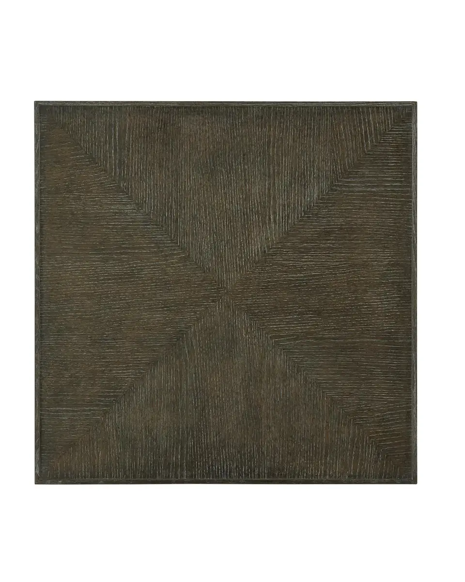 Bernhardt Interiors Strata Cerused Charcoal Square Coffee Table | Thumbnail 3