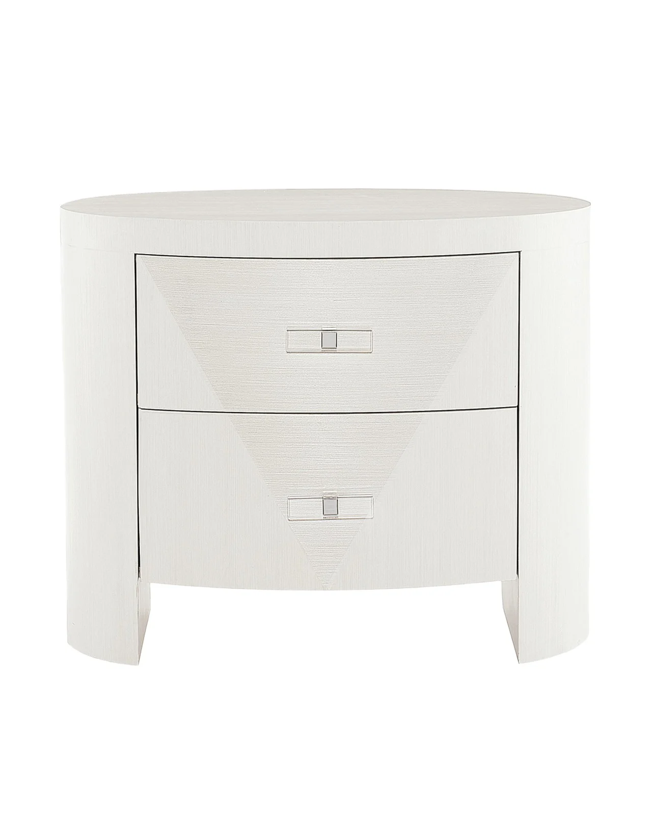 Bernhardt Axiom Oval 2-Drawer Nightstand