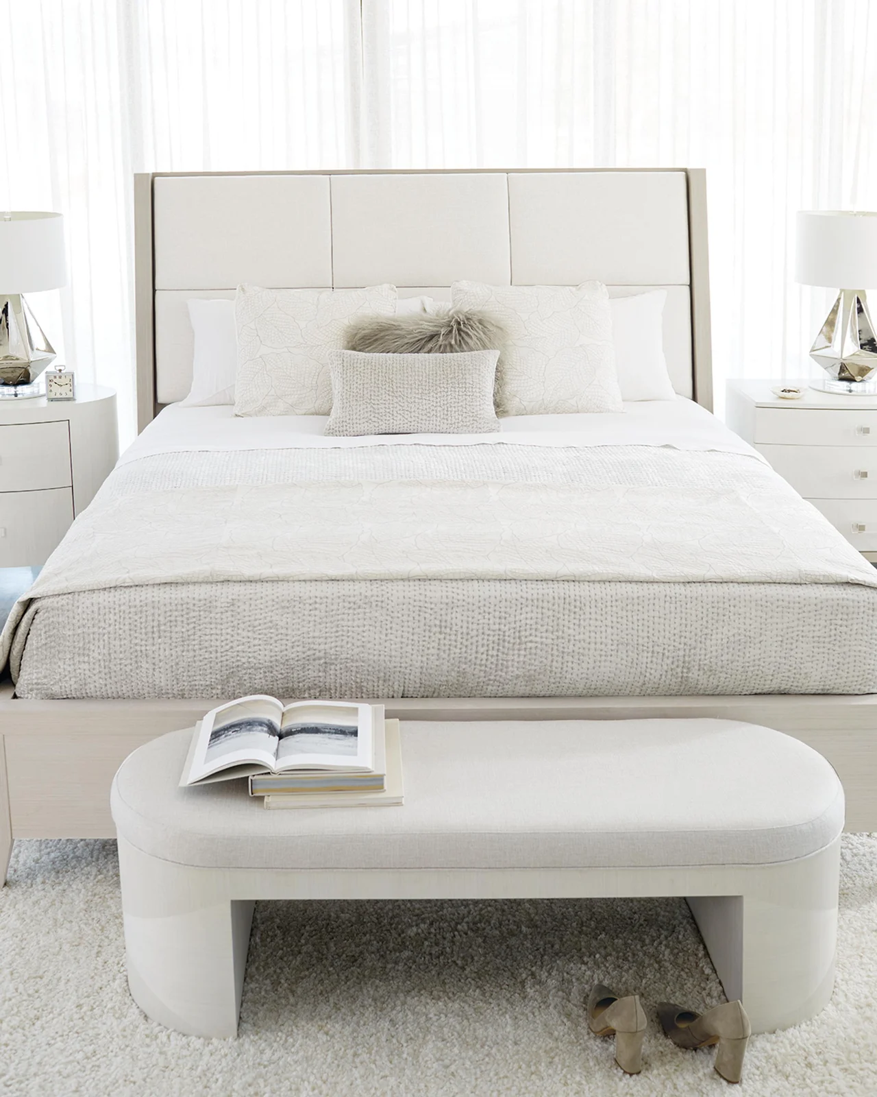 Bernhardt Axiom Quilted Panel King Bed