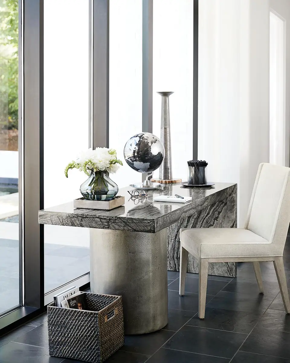 Bernhardt Linea Pedestal Writing Desk | Thumbnail 2 Bernhardt Linea Pedestal Writing Desk | Thumbnail 2
