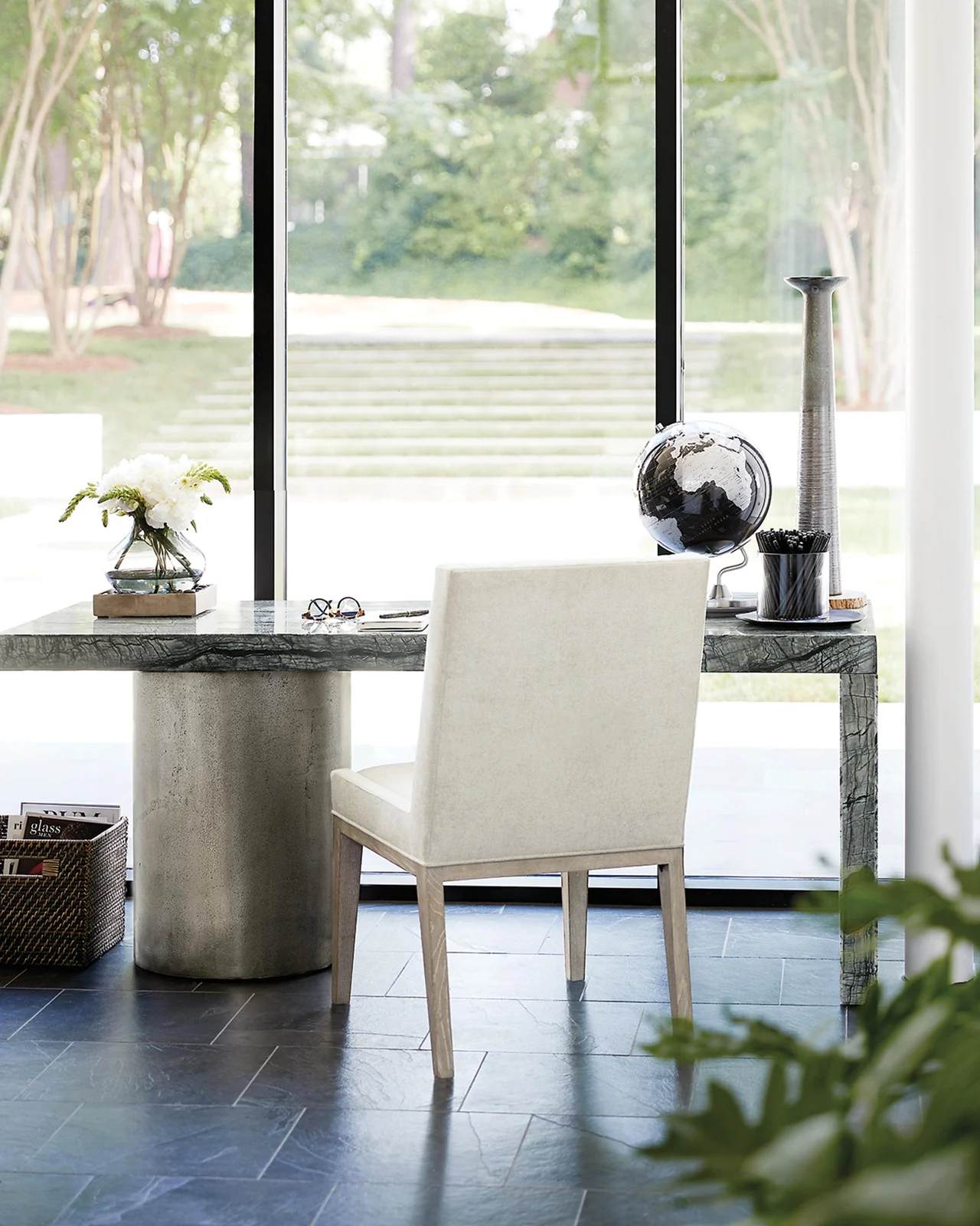 Bernhardt Linea Pedestal Writing Desk