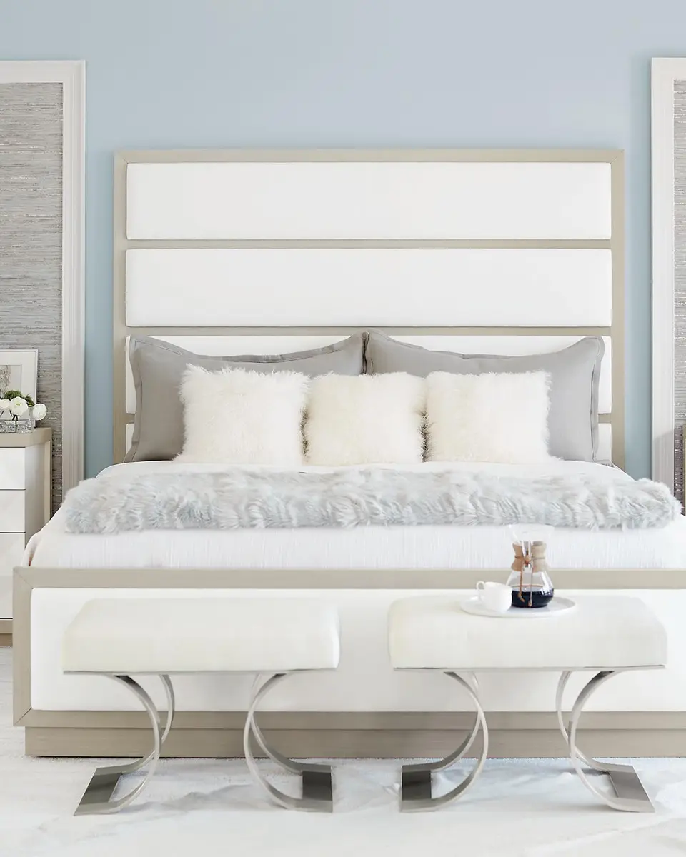 Bernhardt Axiom Tall Upholstered Panel King Bed | Thumbnail 2 Bernhardt Axiom Tall Upholstered Panel King Bed | Thumbnail 2