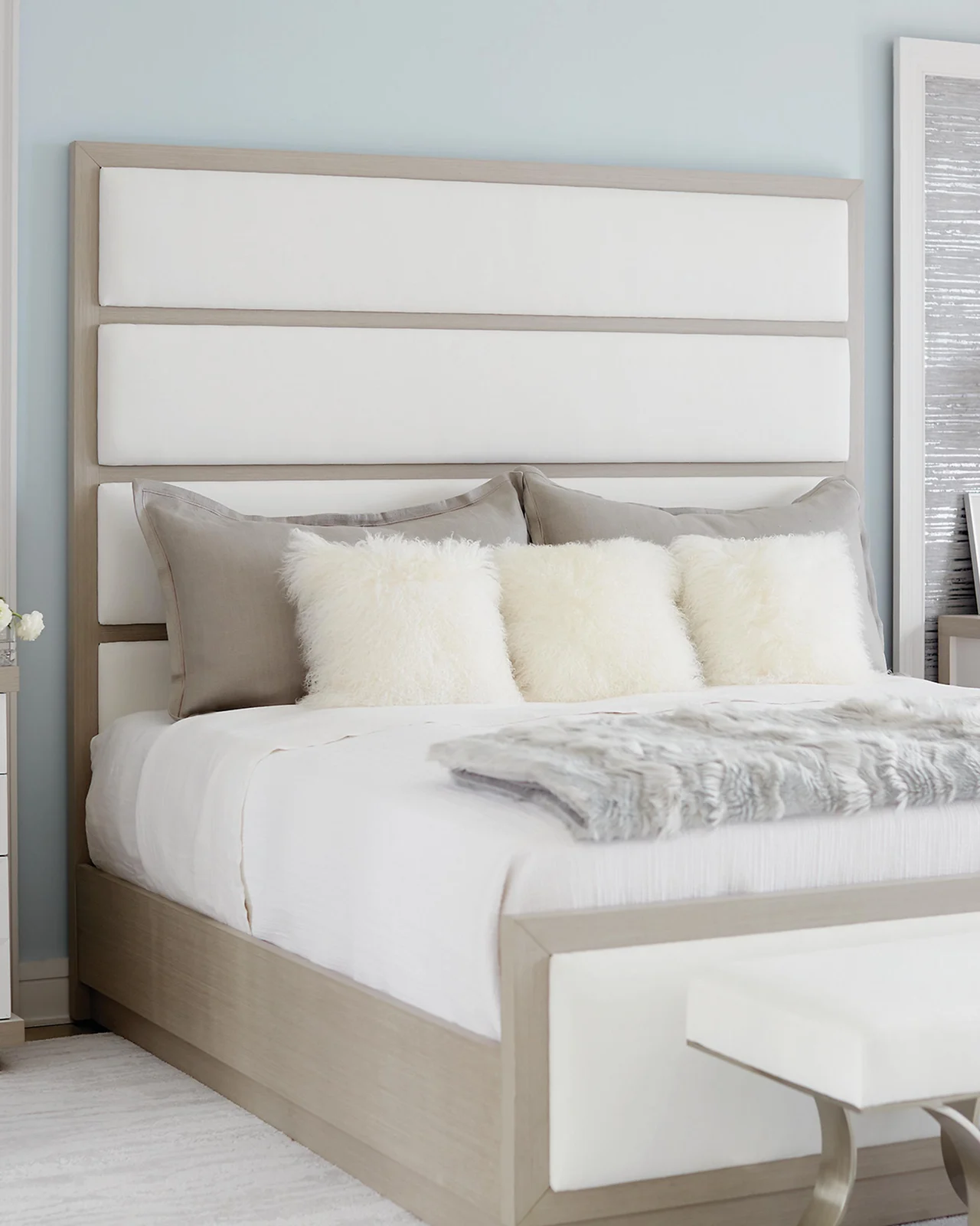 Bernhardt Axiom Tall Upholstered Panel King Bed