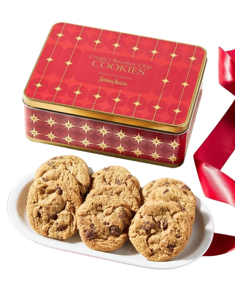 Neiman Marcus Chocolate Chip Cookie Holiday Gift Tin