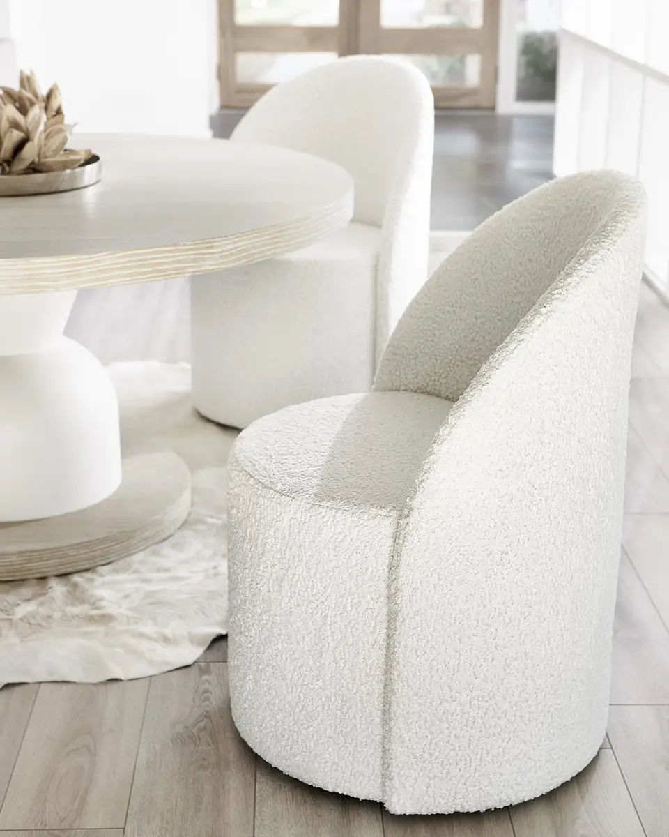 Bernhardt Solaria Castered Faux Shearling Chair | Image 1 Bernhardt Solaria Castered Faux Shearling Chair | Image 1