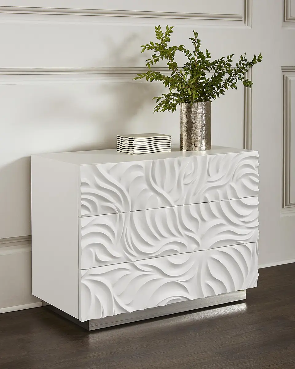 Bernhardt Interiors Alia 3-Drawer Nightstand | Image 1 Bernhardt Interiors Alia 3-Drawer Nightstand | Image 1