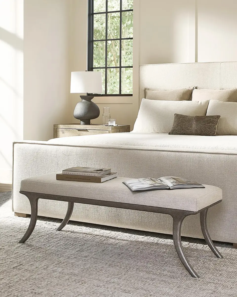 Bernhardt Tribeca Upholstered Bench, 56" | Thumbnail 6