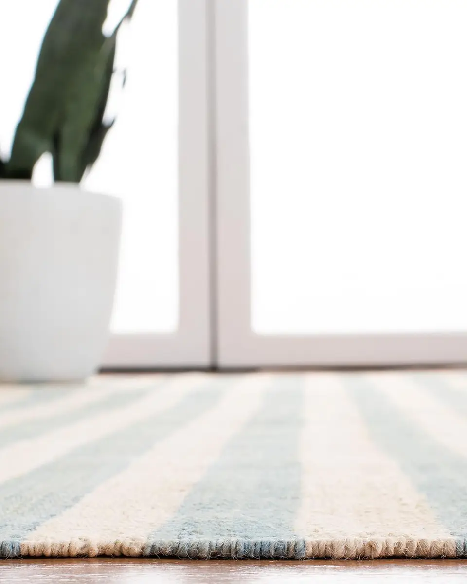 Ralph Lauren Home Celeste Stripe Hand-Woven Rug | Thumbnail 4 Ralph Lauren Home Celeste Stripe Hand-Woven Rug | Thumbnail 4