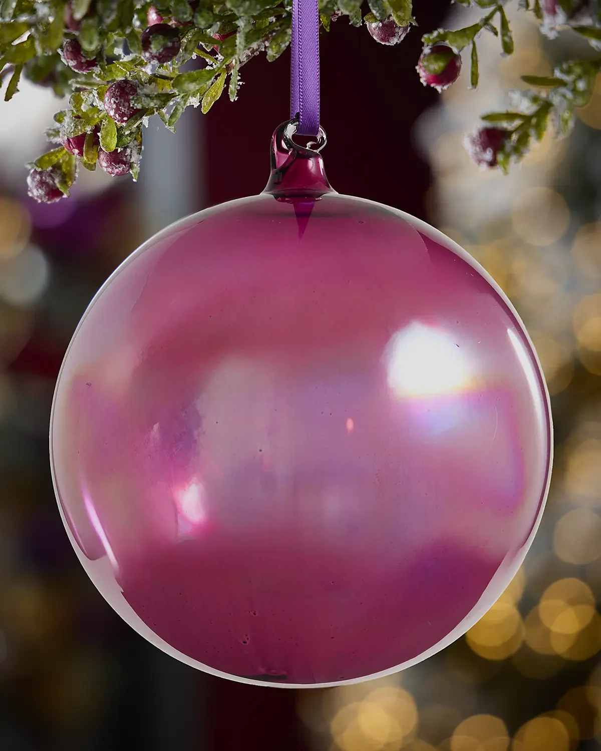 Jim Marvin Royal Plum Ball Ornament